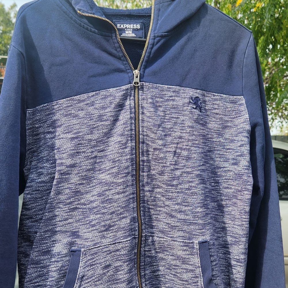 Express fleece zip up hoodie